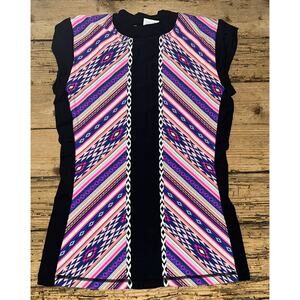 Rip Curl Women’s Size L Multicolor Bandit Short Sleeve Rashguard NWOT